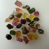 Natural Multi Tourmaline Rough 35.01 Carats 30 Piece 4A Quality Raw Uncut October Birthstone Gemstone