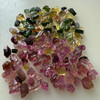 Natural Multi Tourmaline Rough 47.49 Carats 86 Piece Uncut 3A Quality Uncut Raw Gemstone Birthstone