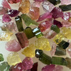 Natural Multi Tourmaline Rough 25.06 Carats 59 Piece 3A Quality Raw Uncut October Birthstone Gemstone