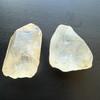 Natural White Topaz Rough 55.26 Carats 2 Piece rough 4A Quality Uncut Raw Gemstone Birthstone