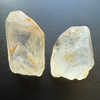 Natural White Topaz Rough 55.26 Carats 2 Piece rough 4A Quality Uncut Raw Gemstone Birthstone