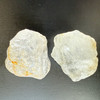 Natural White Topaz Rough 88.73 Carats 2 Piece rough 5A Quality Uncut Raw Gemstone Birthstone