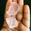 Natural Rose Quartz Rough 171.31 Carats 2 Piece 5A Quality For Healing Uncut Raw Gemstone