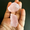 Natural Rose Quartz Rough 195.23 Carats 2 Piece 5A Quality For Healing Uncut Raw Gemstone