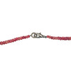 Natural Ruby Rondelle Facet Cut Beads Necklace