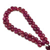 Natural African Ruby Briolette Faceted Heart Beads | 7mm | 62 Pcs 115 Carats | Scarlet Red | VS Clarity | 8.9 Inch Precious Gemstone Jewelry Making
