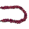 Natural Ruby 7mm Heart Briolette Facet Cut VS Clarity Scarlet Color Loose Precious Gemstone Beads