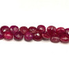 Natural Ruby 7mm Heart Briolette Facet Cut VS Clarity Carmine Color Loose Birthday Precious Beads