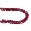Natural Ruby 7mm Heart Briolette Facet Cut VS Clarity Carmine Color Loose Birthday Precious Beads