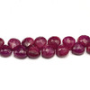 Natural Ruby 7mm Heart Briolette Facet Cut VVS Clarity Scarlet Color Loose Precious Gemstone Beads
