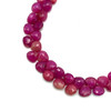 Natural Ruby Heart Briolette Facet Cut 7mm  VS Clarity Hot Pink Color Loose Precious Gemstone Beads