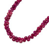 Natural Ruby 7mm Briolette Facet Cut Heart VS Clarity Carmine Color Loose Precious Gemstone Beads