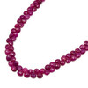 Natural Ruby 7mm Heart VS Clarity Carmine Color Briolette Facet Cut Loose Precious Gemstone Beads