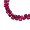 Natural Ruby 7mm Heart Briolette-Facet Cut VS Clarity Carmine Color Loose Precious Gemstone Beads