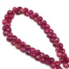 Natural African Ruby Heart Briolette Beads | 7mm | 63 Pcs 124 Carats | Carmine Red | SI1 Clarity | 9 Inch Precious Gemstone for Fine Jewelry Making