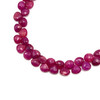 Natural Ruby 7mm Heart Briolette Facet Cut VS-Clarity Carmine Color Loose Precious Gemstone Beads