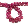 Natural Ruby 7mm Heart Briolette Facet Cut VS-Clarity Carmine Color Loose Precious Gemstone Beads
