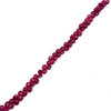 Ruby Natural 7mm Heart Briolette Facet Cut VS Clarity Carmine Color Loose Precious Gemstone Beads