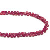 Natural Ruby-7mm Heart Briolette Facet Cut VS Clarity Hot Pink Color Loose Precious Gemstone Beads