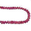 Natural Ruby 7mm Heart Briolette Facet Cut VS Clarity Hot Pink Color Loose Precious Gemstone Beads