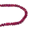 Natural Ruby 7mm Heart Briolette Facet Cut VS Clarity Carmine Color Precious Loose Birthday Beads