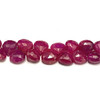 Natural Ruby 7mm Heart Briolette Facet Cut VS Clarity Carmine Color Precious Loose Birthday Beads