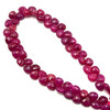 Natural African Ruby Heart Briolette Beads | 7mm | 68 Pcs 108 Carats | Carmine Red | SI1 Clarity | 8.9 Inch Precious Gemstone for Fine Jewelry Making