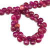 Natural Ruby 7mm Heart Briolette Facet Cut VS Clarity Carmine Color Precious Loose Birthday Beads