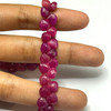 Natural Ruby 7mm Heart Briolette Facet Cut VS Clarity Carmine Color Precious Loose Birthday Beads