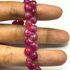 Natural Ruby 7mm Heart Briolette Facet Cut VS Clarity Loose Carmine Color Precious Gemstone Beads