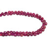 Natural Ruby 7mm Heart VS Clarity Carmine Color Loose Precious Briolette Facet Cut Gemstone Beads