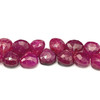 Natural Ruby 7mm Heart VS Clarity Carmine Color Loose Precious Briolette Facet Cut Gemstone Beads