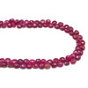 Natural Ruby 7mm Heart Briolette Facet Cut Carmine Color Loose Birthstone VS Clarity Precious Beads