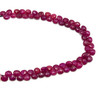 Natural Ruby 7mm Heart Briolette Facet Cut Clarity VS Carmine Color Loose Precious Gemstone Beads