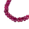 Natural Ruby 7mm Heart Briolette Facet Cut Clarity VS Carmine Color Loose Precious Gemstone Beads