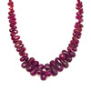 Natural Ruby 8x5-3.5x2.5 mm Drop Briolette Facet Cut VVS Clarity Carmine Color Loose Precious Gemstone Beads