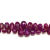 Natural Ruby 8x5-4x2.7 mm Drop Briolette Facet Cut VVS Clarity Carmine Color Loose Precious Gemstone Beads