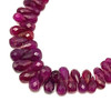 Natural Ruby 8x5-4x3 mm Drop Briolette Facet Cut VVS Clarity Carmine Color Loose Precious Gemstone Beads