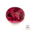 Rubellite Natural Certified Gemstone Oval Checkerboard Cut Flawless Clarity 5.04 Carats Deep Raspberry Color Tourmaline October Birthstone Powerful Stone for Courage, Compassion and Positive Energy