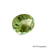 Green Tourmaline Natural ICL Gem Lab Certified Gemstone 5.27 Carats Oval Checkerboard Cut FL Clarity Basil Green Color Single Piece Gemstone