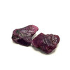 Natural Ruby Uncut Rough Mozambique Mines 2 Piece 62.29 Carats Super High Grade Burgundy Color Rock Gemstone