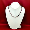 Garnet Natural Handmade Plain Smooth Fancy Gemstone Beaded Necklace Jewelry