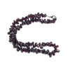 Garnet Natural Handmade Drop Smooth Plain Gemstone Beaded Necklace Jewelry