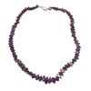 Garnet Natural Handmade Smooth Plain  Fish Shape Gemstone Beaded Necklace Jewelry