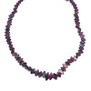 Garnet Natural Handmade Smooth Plain  Fish Shape Gemstone Beaded Necklace Jewelry