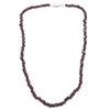 Handmade Natural Garnet Hexagon Bead 18.9 Inch Necklace Smooth Plain Gemstone Jewelry
