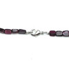 Garnet Natural Handmade Plain Smooth Tube Gemstone Beaded Necklace Jewelry