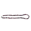 Garnet Natural Handmade Plain Smooth Tube Gemstone Beaded Necklace Jewelry