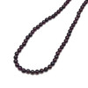 Garnet Natural Handmade Ball  Plain Gemstone Beaded Necklace Jewelry