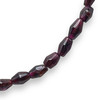 Garnet Natural Handmade Plain Dholki Gemstone Beaded Necklace Jewelry